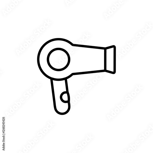 hair dryer icon Simple thin line stroke vector