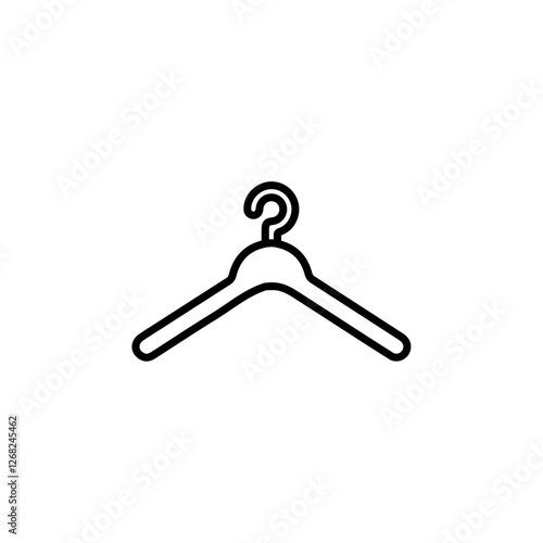 hanger icon Simple thin line stroke vector