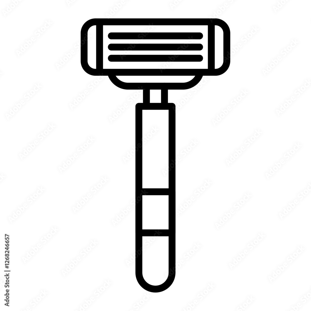 razor icon Simple thin line stroke vector razor icon Simple thin line stroke vector
