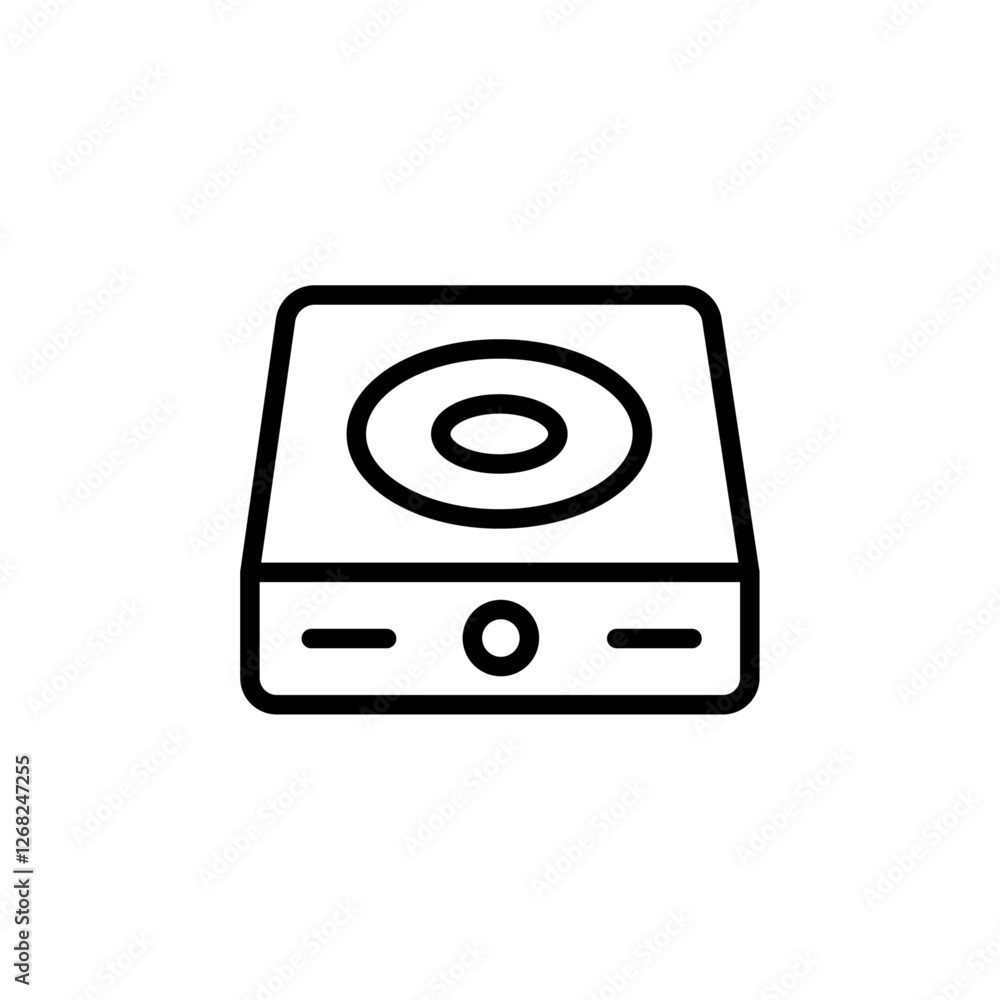 stove icon Simple thin line stroke vector stove icon Simple thin line stroke vector