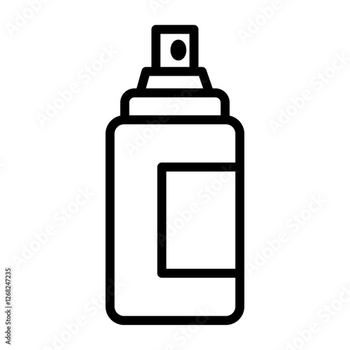 spray cion Simple thin line stroke vector