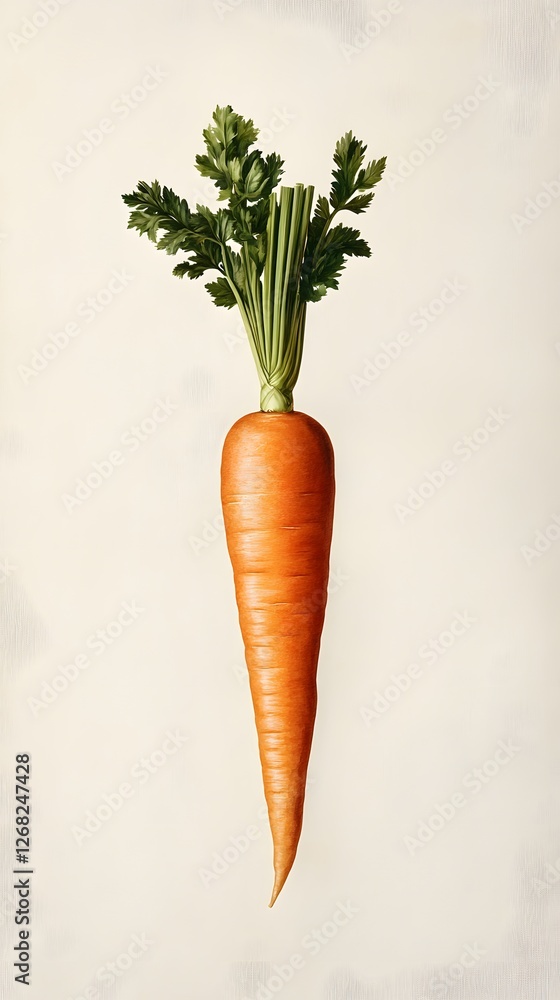 Botanical Illustration of a Carrot Botanical Illustration of a Carrot