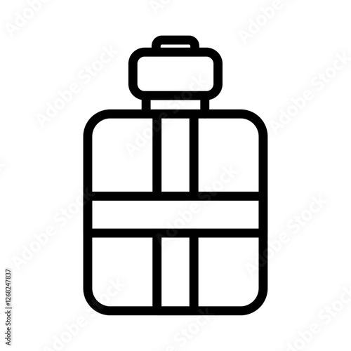 water canteen icon Simple thin line stroke vector