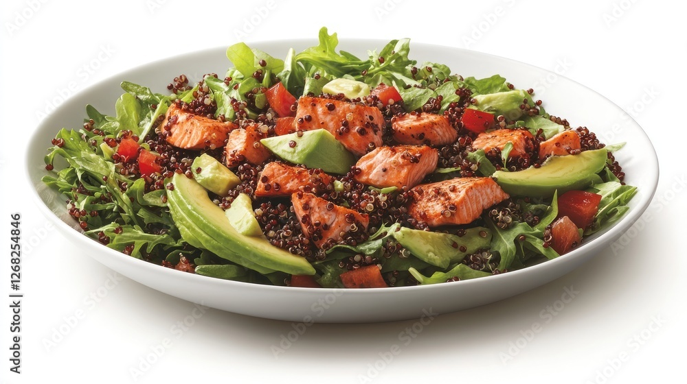 Delicious Salmon and Quinoa Salad with Avocado Delicious Salmon and Quinoa Salad with Avocado