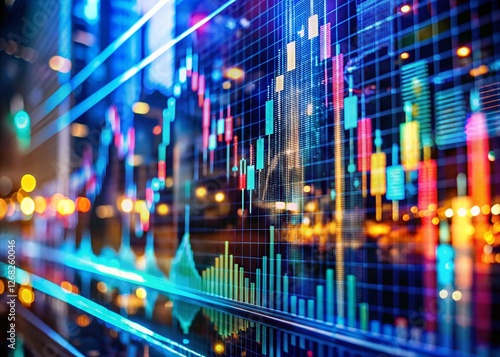 Wallpaper Mural Overwhelmed: Close-up of Data Overload on Glass Screen Torontodigital.ca