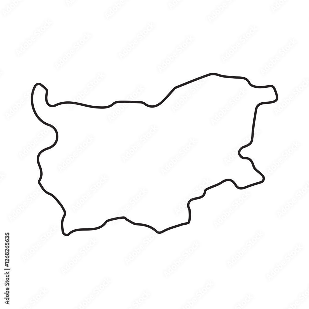 map of Bulgaria line icon map of Bulgaria line icon