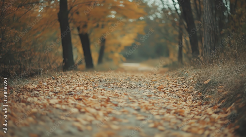Autumn Forest Path Golden Brown Leaves Soft Light Dreamy Atmosphere keywords. autumn, leaves, path Autumn Forest Path Golden Brown Leaves Soft Light Dreamy Atmosphere keywords. autumn, leaves, path
