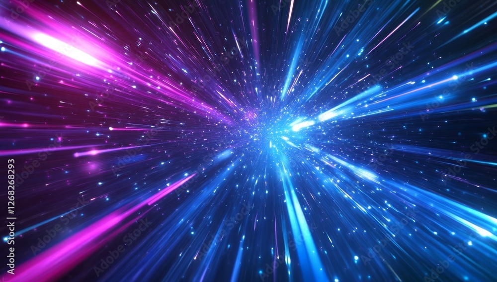 Neon light streaks, cosmic background, speed, energy, abstract, digital art, website banner Neon light streaks, cosmic background, speed, energy, abstract, digital art, website banner