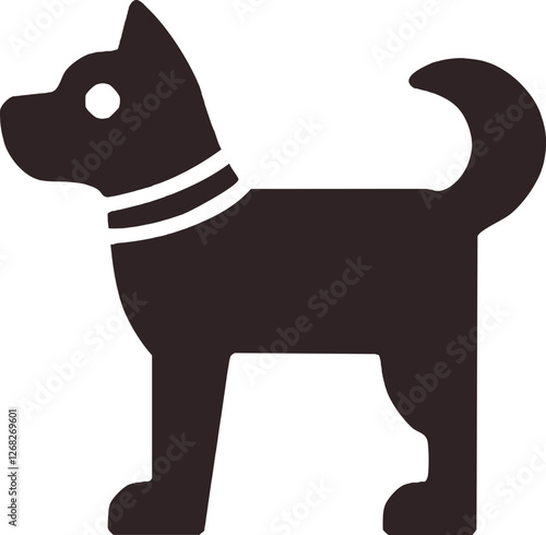 Dog icon isolated on a white background