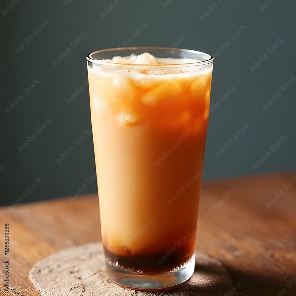 Glasses of iced tea with ice and citrus Glasses of iced tea with ice and citrus