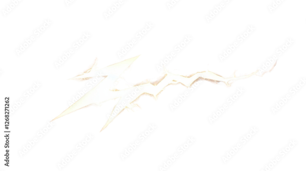 Realistic lightning strike effect with transparent background Realistic lightning strike effect with transparent background