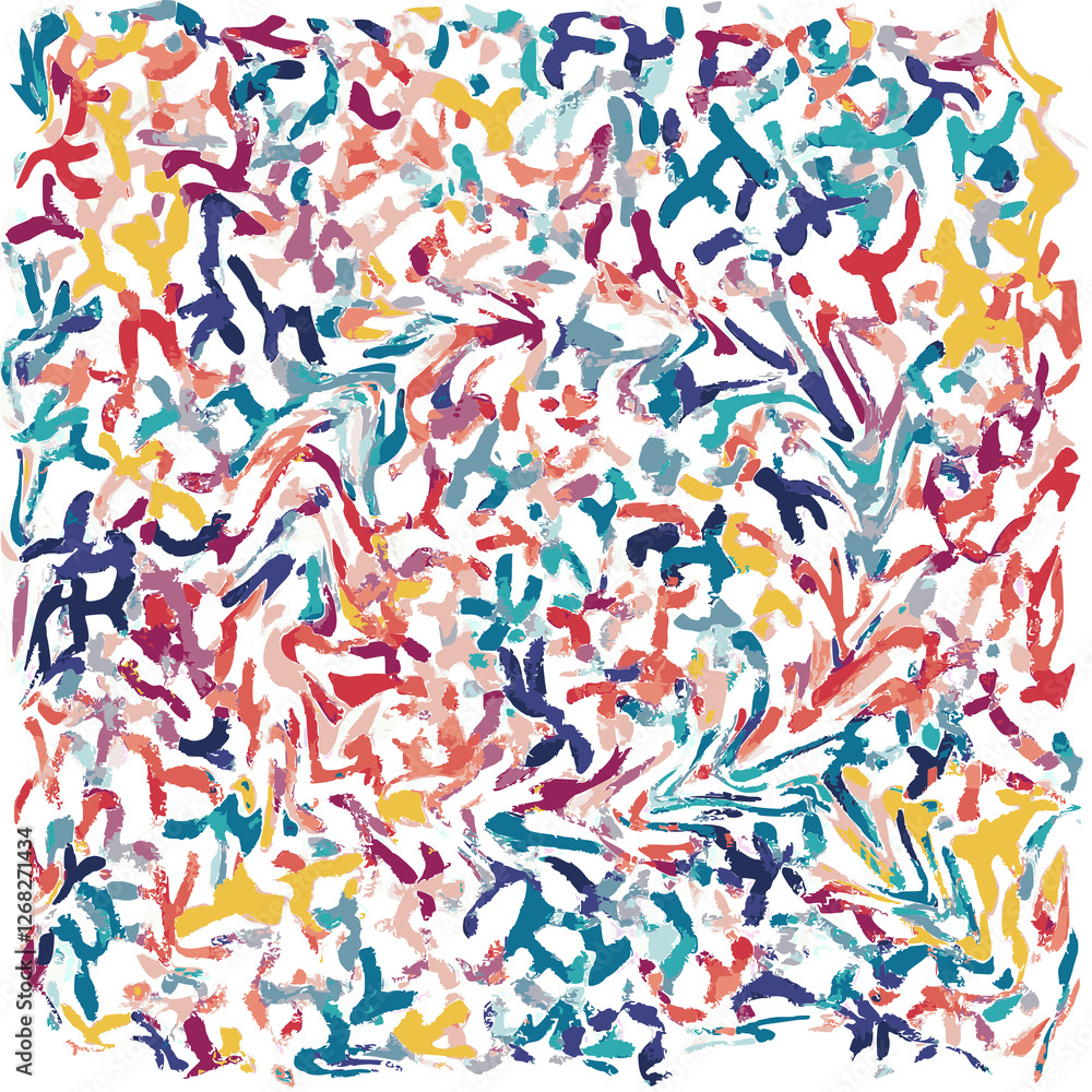 a lively, expressive texture, resembling an abstract mosaic of brushstrokes flowing in different directions. The color palette consists of energetic reds, blues, yellows, and soft pastels. a lively, expressive texture, resembling an abstract mosaic of brushstrokes flowing in different directions. The color palette consists of energetic reds, blues, yellows, and soft pastels.