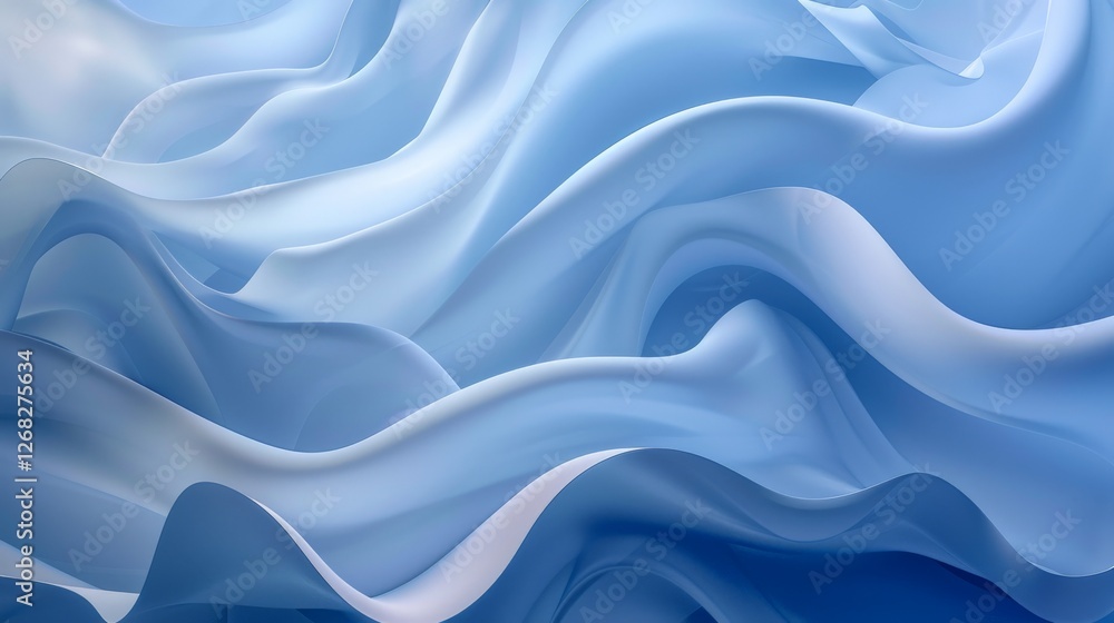 A blue background with soft, flowing curves and lines with A blue background with soft, flowing curves and lines with