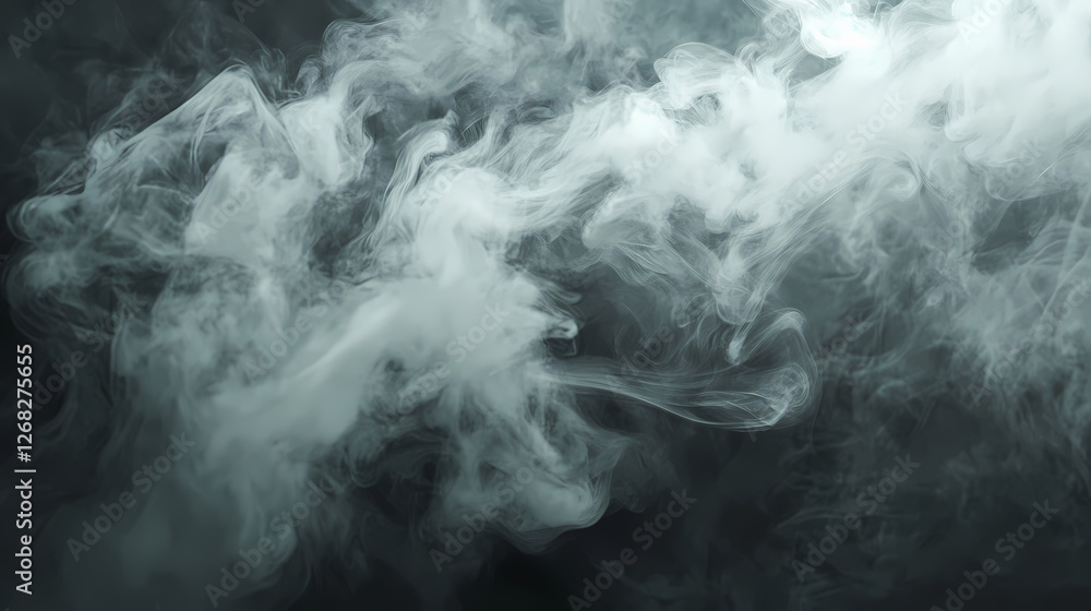 A blurry image of smoke and steam with a grayish color. Silken Mist Spirits. Illustration A blurry image of smoke and steam with a grayish color. Silken Mist Spirits. Illustration