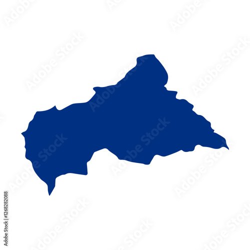 map of Central African Republic blue icon