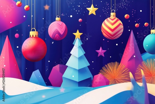 Magical Christmas Night Scene