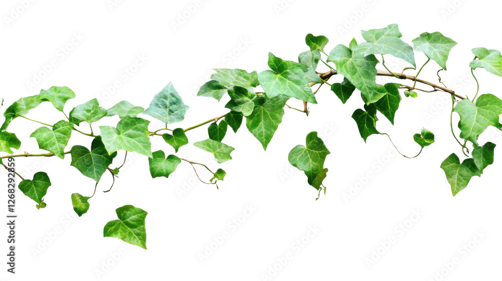 Branch of ivy hanging on transparent background Branch of ivy hanging on transparent background
