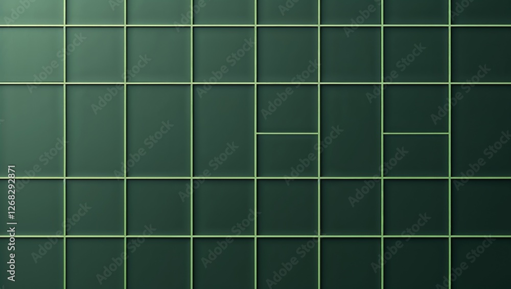 minimalist and modern style with a grid layout. It consists of a series of evenly spaced, dark green squares arranged in a three-by-three pattern minimalist and modern style with a grid layout. It consists of a series of evenly spaced, dark green squares arranged in a three-by-three pattern