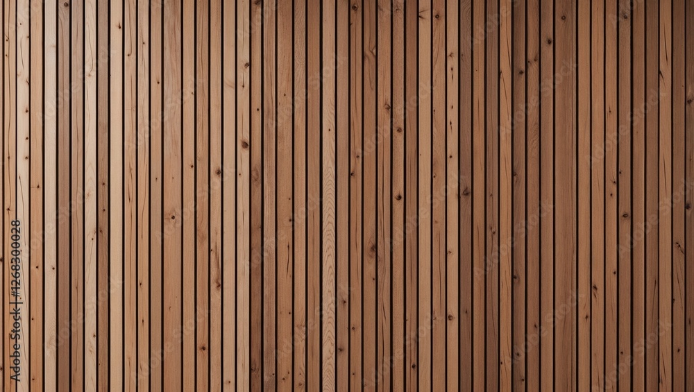 Fototapeta premium vertical wooden slat wall, showcasing a natural and rustic aesthetic.