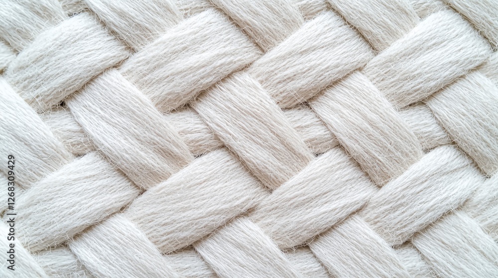Woven Texture Background White Natural Fiber Intertwined Fabric Craft Design Minima Woven Texture Background White Natural Fiber Intertwined Fabric Craft Design Minima