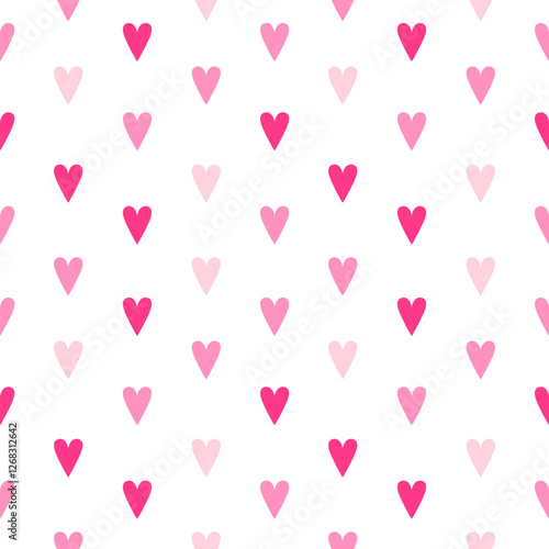 Loving Hearts Valentine's seamless Pattern