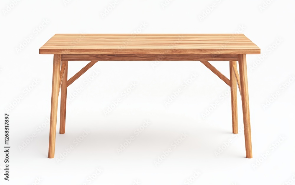 Elegant Wooden Table with Simple Modern Design