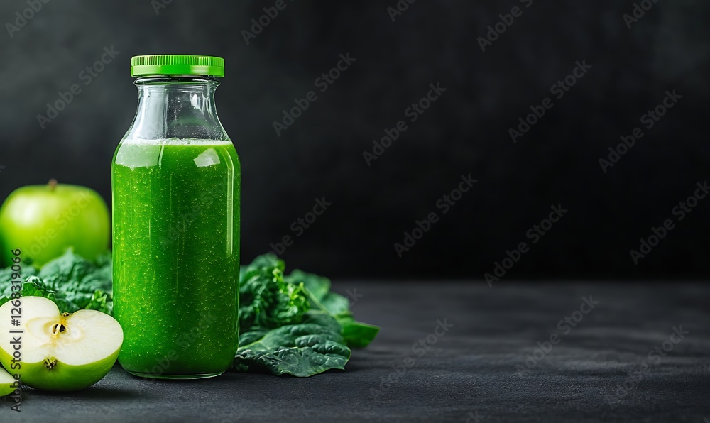 A vibrant green detox smoothie made with spinach, ideal for healthy lifestyle and nutrition content. A vibrant green detox smoothie made with spinach, ideal for healthy lifestyle and nutrition content.