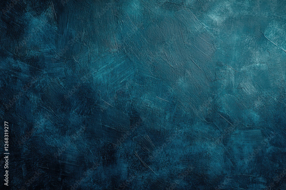 Textured Background with Deep Blue Hue and Artistic Brush Strokes