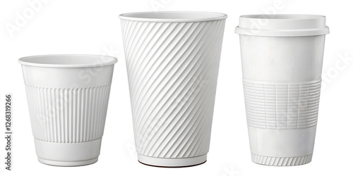 Wallpaper Mural Plastic Cup with Ribbed Design for Casual Drinkware and Utility, PNG Transparent Torontodigital.ca
