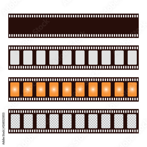 film strip icon, movie reel, cinema symbol