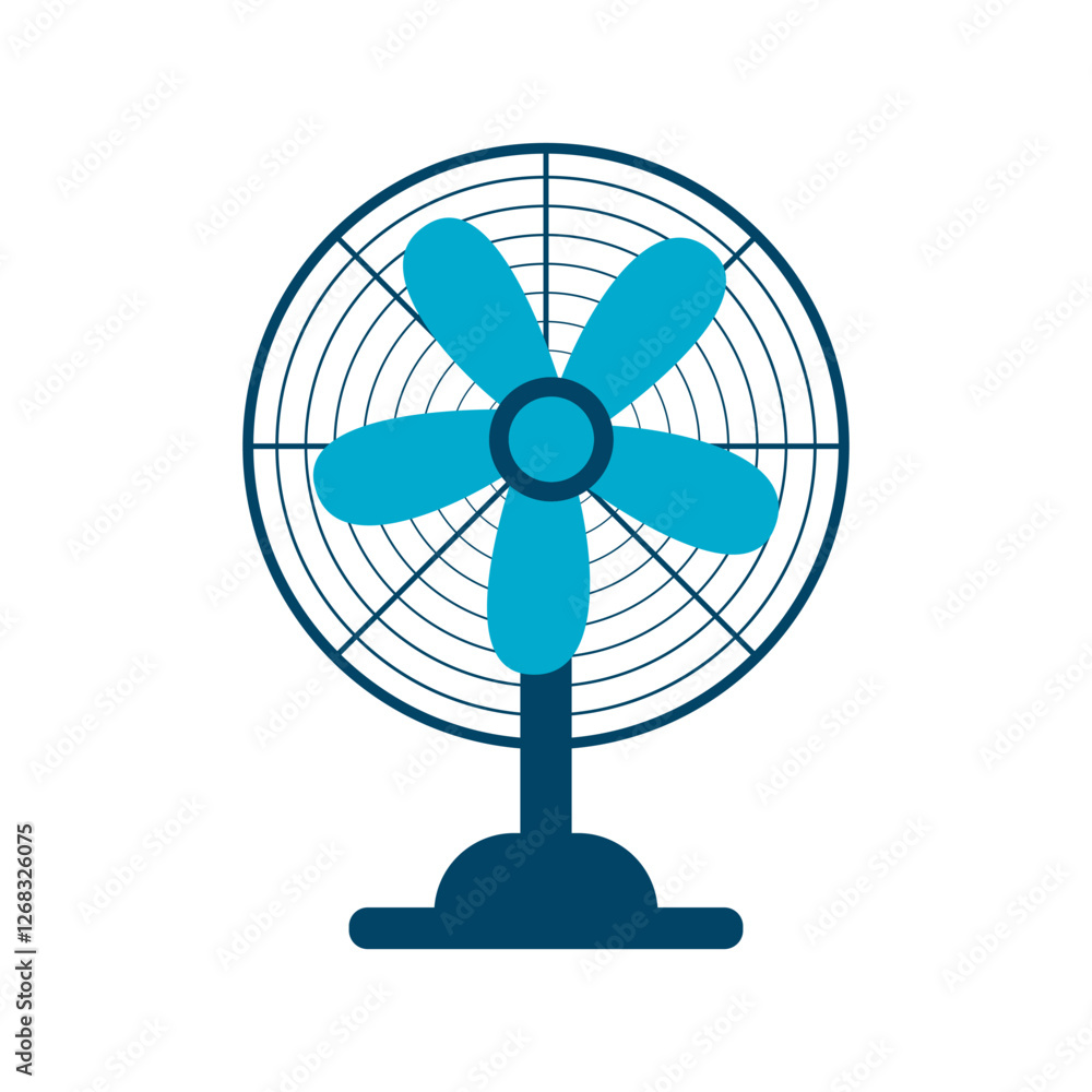 fan icon, cooling symbol, air circulation fan icon, cooling symbol, air circulation
