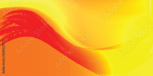 Pastel orange wavy blur texture. Abstract hologram liquid gradient background 3d rendering