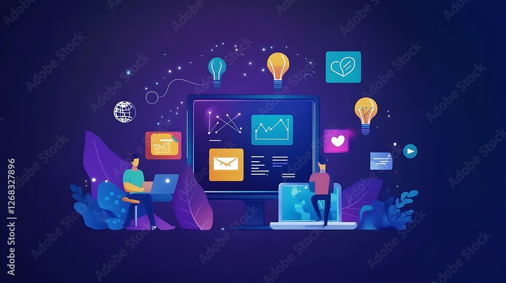 Collaborative Teamwork Data Analysis And Creative Ideas Collaborative Teamwork Data Analysis And Creative Ideas
