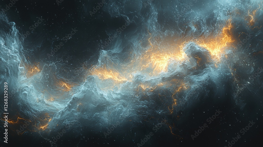 A stunning cosmic scene with swirling clouds and vibrant colors. A stunning cosmic scene with swirling clouds and vibrant colors.
