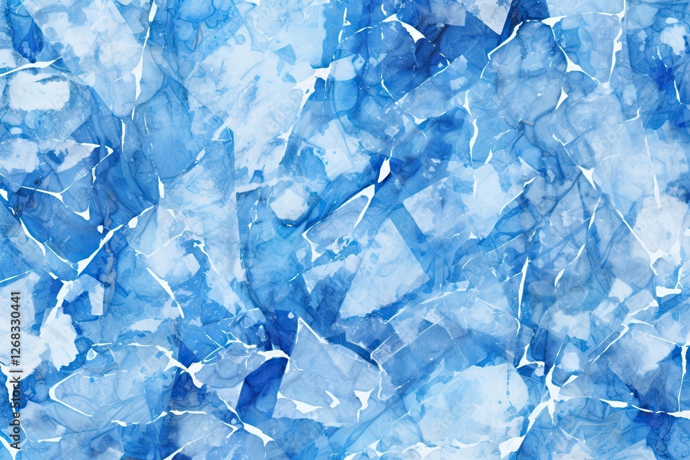 Blue watercolor abstract background with marbled texture. Winter seasonal design. Creative design for poster, wallpaper, print, wrapping paper Blue watercolor abstract background with marbled texture. Winter seasonal design. Creative design for poster, wallpaper, print, wrapping paper