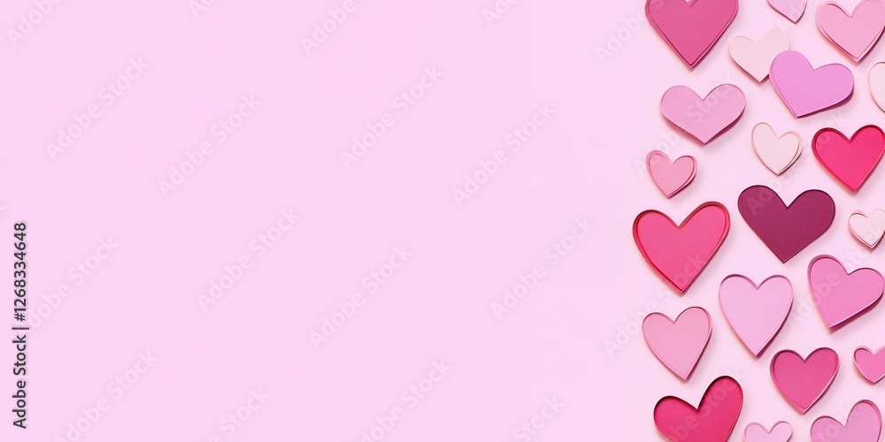 Pink and Red Hearts Valentine s Day Background Romantic Love Pattern Festive Decoration Pink and Red Hearts Valentine s Day Background Romantic Love Pattern Festive Decoration