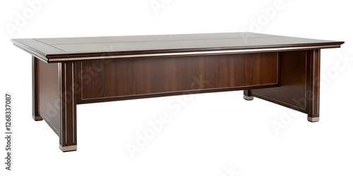 Wallpaper Mural Executive Table on White Background for Stylish Home Office and Workplace Setup, PNG Transparent Torontodigital.ca