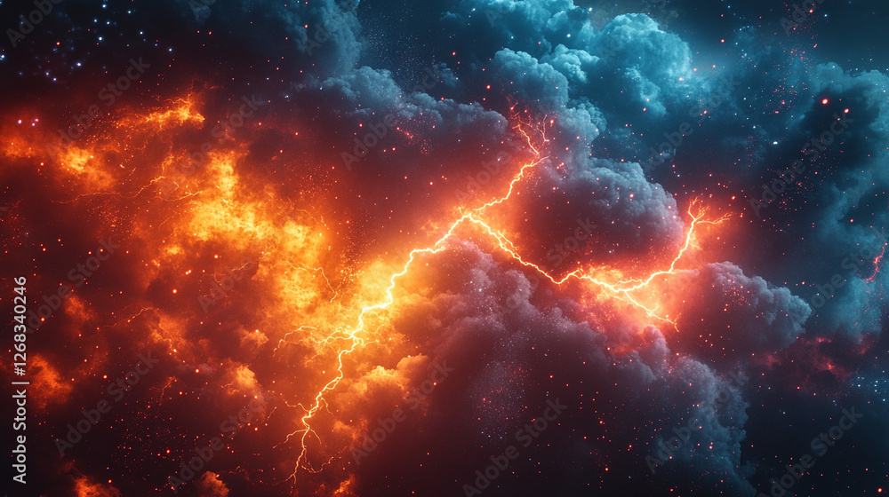 A vivid abstract lightning strike illuminates a modern anime-style background, symbolizing power, energy, inspiration, and transformation with electric brilliance and dynamic motion A vivid abstract lightning strike illuminates a modern anime-style background, symbolizing power, energy, inspiration, and transformation with electric brilliance and dynamic motion