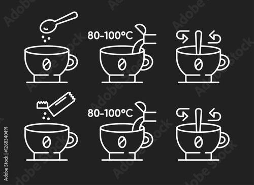 Instructions for brewing instant coffee	