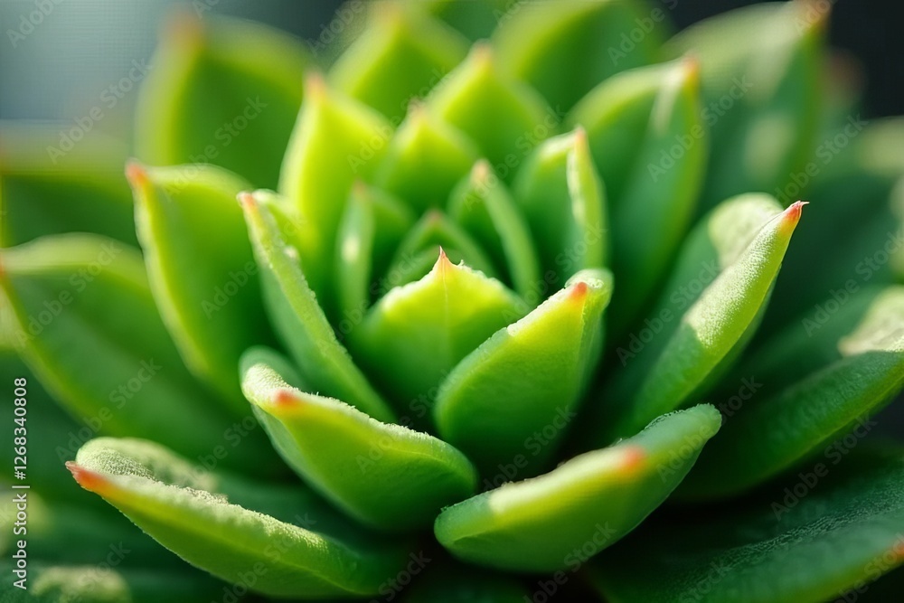 Closeup of a Vibrant Succulent Plant Detailing Leaves and Texture Closeup of a Vibrant Succulent Plant Detailing Leaves and Texture