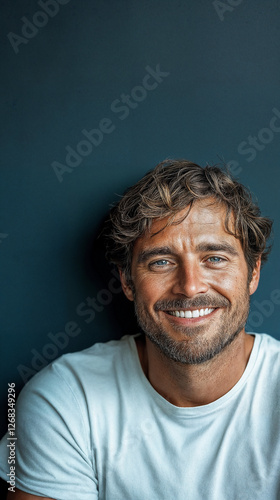 attractive smiling young man