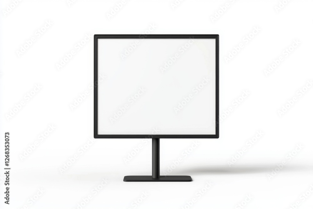 Blank screen monitor display studio mockup