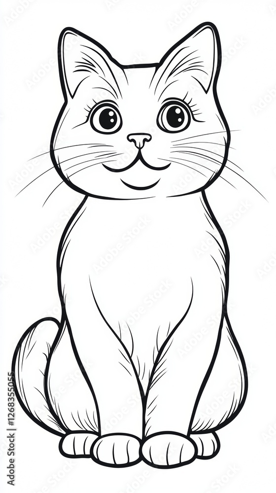 Obraz premium cat white vertebrate felidae felinae whiskers line art facial expression snout carnivores
