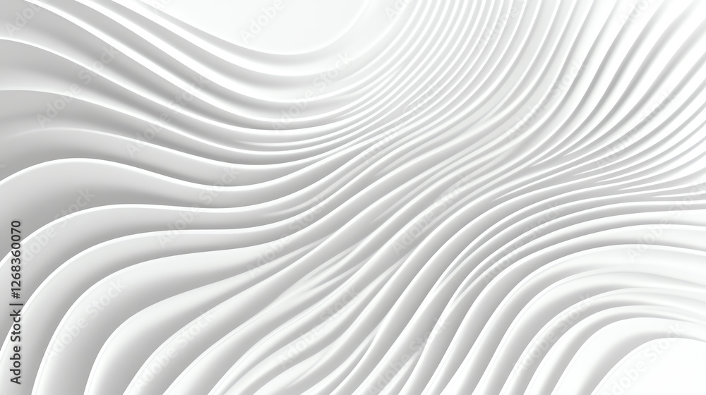 A modern, abstract background featuring smooth, flowing curves in white tones, ideal for design and artistic projects. A modern, abstract background featuring smooth, flowing curves in white tones, ideal for design and artistic projects.