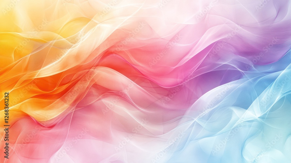 Rainbow wave abstract background, digital art, website design Rainbow wave abstract background, digital art, website design
