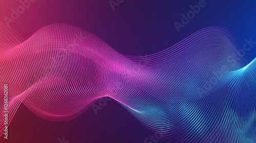 Colorful abstract wave pattern with smooth gradients and flow, perfect for backgrounds, tech designs, and creative projects.
