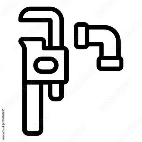 pipe wrench icon