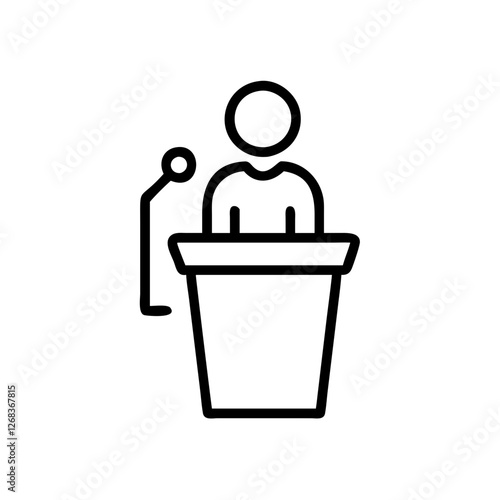 Lecture Presentation Speaker Icon
