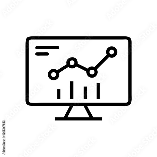 Online Analytics Data Insights Icon
