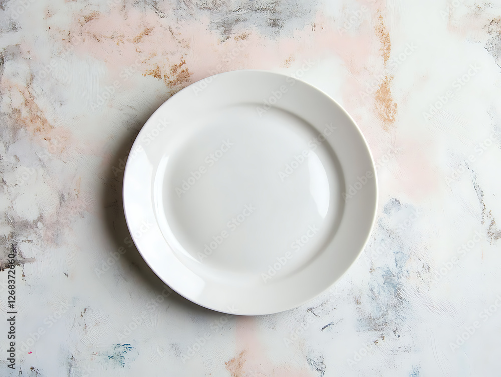 Empty white dish plate Empty white dish plate